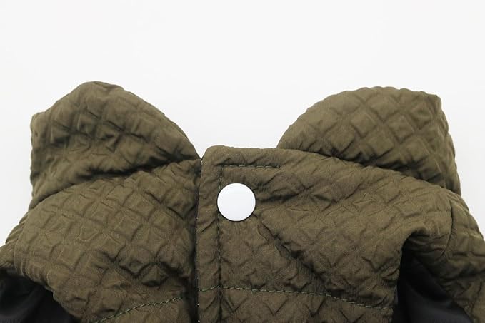 Soft Warm Small Dog Coats Lightweight Pet Dog Winter Jackets for Small Medium Dogs Puppy Cold Weather Coat Pet Clothes, Green, X-Large