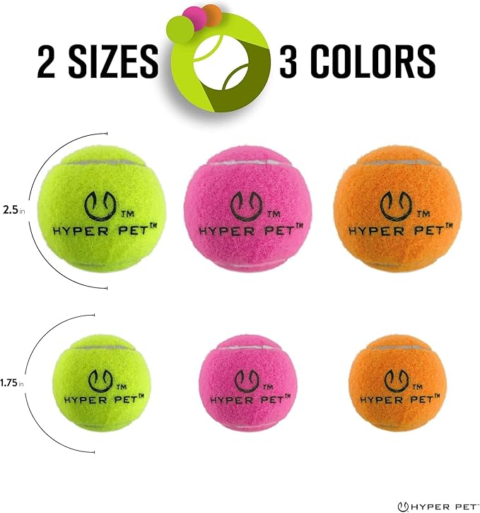 Hyper Pet Mini Extra Small Tennis Balls for Dogs, 1.75 Inch, 4 Pack, Pink