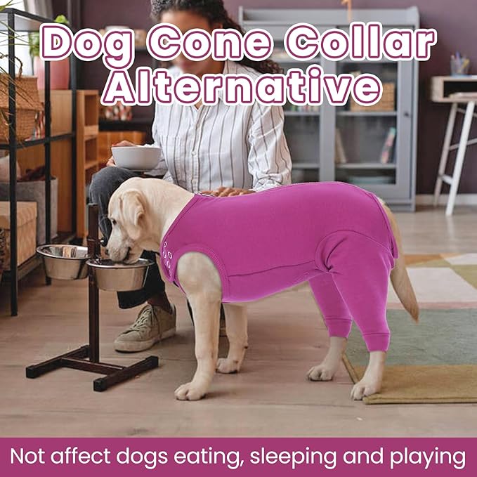 Nanaki Dog Surgery Suit Female Spay, Leg Sleeves for Dog Rear Legs, Doggy Onesie for Surgery Female, Doggy Recovery Suit Male Abdomen, Pet Wound Care Heal Protector, Surgical Suits for Pet Spay