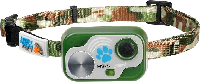 Genuine MS-5® Automatic Pet Door Collar for Cats. Engineered, Tested & Certified by High Tech Pet. Designer Series, Extra Power Output, Waterproof (Camo, Cat)