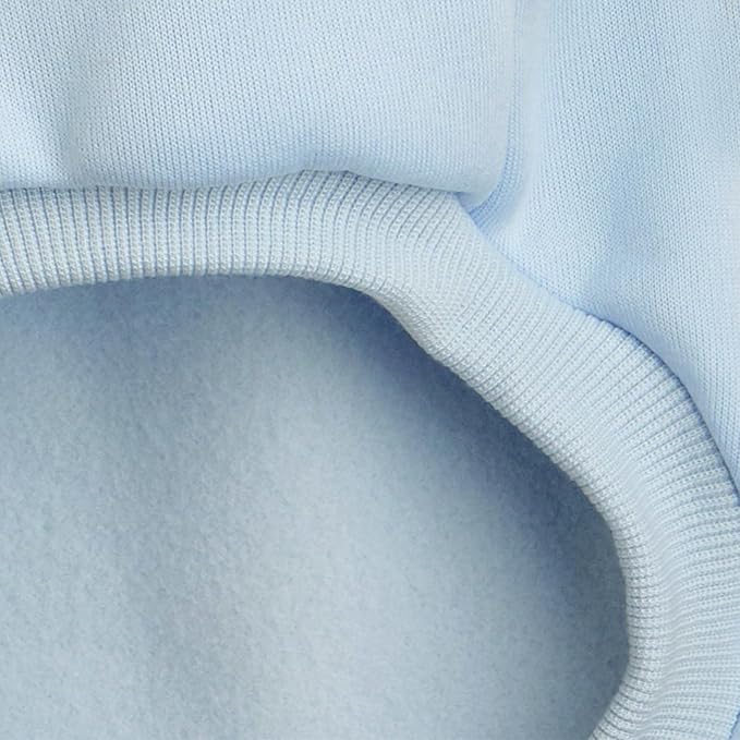 Puppy Sweater for Small Dogs Clothes Warm Winter Cat Clothe Pet Sweatshirt Knitwear Doggie Kitten Clothing, Light Blue, Small