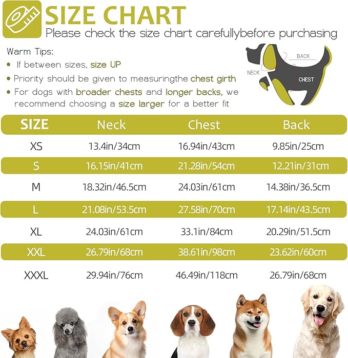 Dog Winter Coat with Harness, Dog Jacket, Pet Clothes with Zipper on Back, Waterproof Windproof Warm Vest, Reflective Cold Weather Coats, for Small Medium Large Dogs, Thick, Green, S