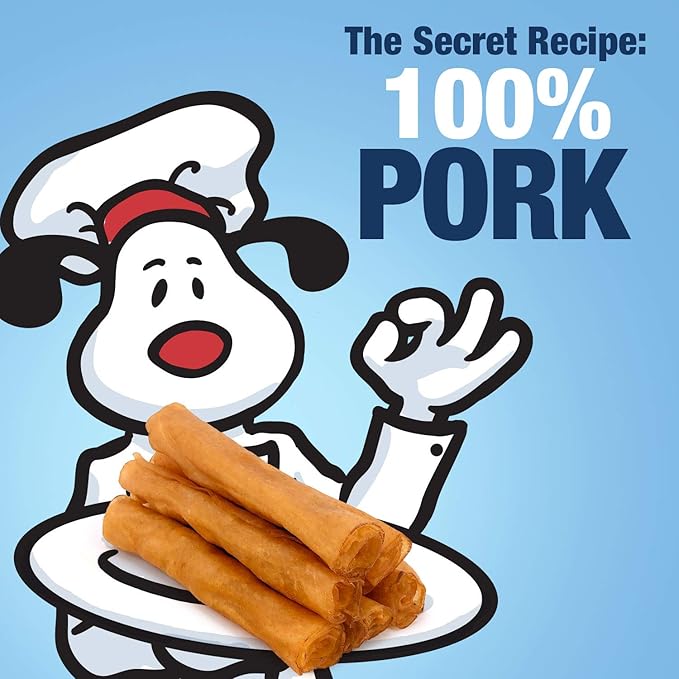 ValueBull USA Pig Skin Retriever Rolls, 6 Inch, Smoked, 25 Count - Premium USA Pork Hide Dog Chews, One-Piece, Easy Digestion, High Protein