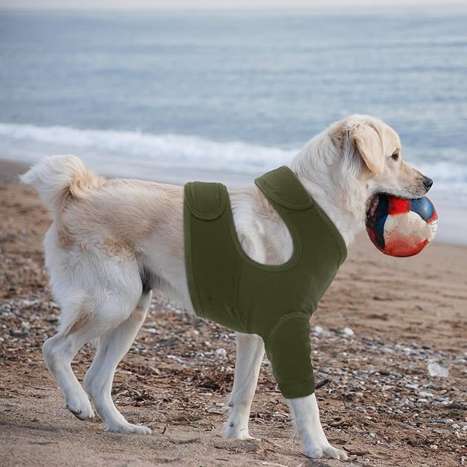 Nanaki Surgery Dog Recovery Suits for Front Legs, Dog Leg Sleeve to Stop Licking, Doggy Anti-Lick Wounds Pants, Pet Wound Cover Protective Sleeves Arm Protector for Injuries & Joint Pain