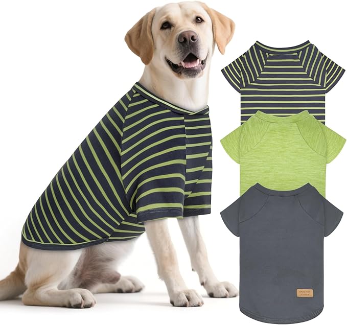 KYEESE 3Pack Dog Sweater, Soft Pet Sweatshirt Stretchy Pullover Dog Sweater for Large Dogs Girl Boy, Fleece Lightweight Pet Shirt Clothes with Sleeves, 3XL