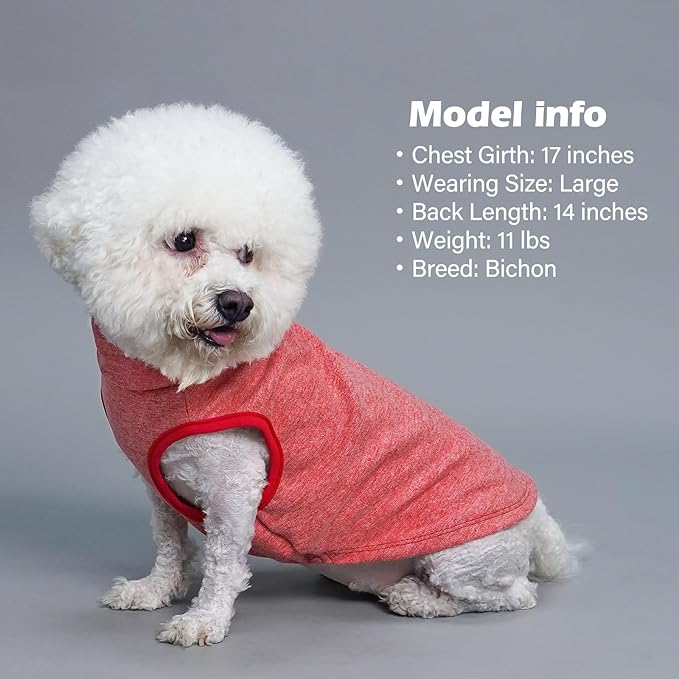 KYEESE 2Pack Dog Sweater Warm Dogs Clothes Stretchy Pets Clothes Turtleneck Dog Sweaters for Medium Dogs Girl Soft Pet Coats Turtleneck Pets Sweatshirt