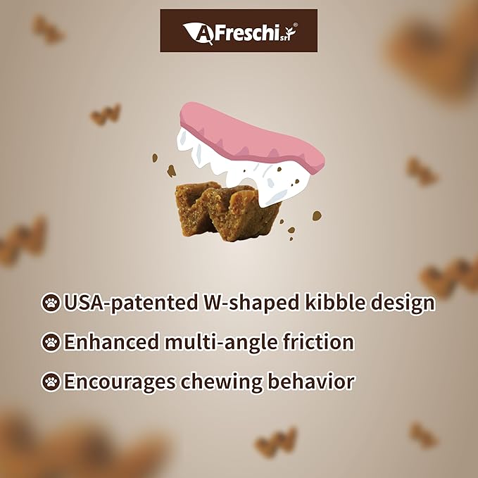 Afreschi Air-Dried Dog Food – Real Turkey, Grain-Free, Limited Ingredient, All-Natural, High-Protein, Complete & Balanced for All Life Stages, Ideal for Picky Eaters, 2.2 lb Bag