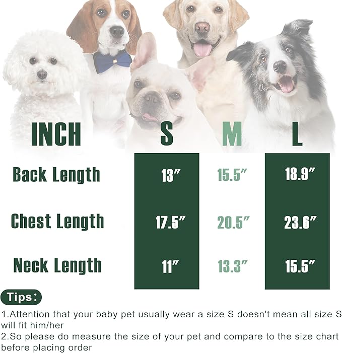 Dog Sweater, Classic Turtleneck Knitted Striped Dog Sweaters, Warm Sweater for Winter, Soft Christmas Sweaters for Boy Girl, Dogs Clothes for Small/Medium Cats, Doggys (Green, Small)