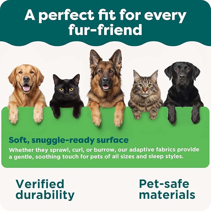 FurHaven ThermaNAP Self Warming Cat Mat, Dog Bed for Crates with Self-Warming Technology for Cozy Rest, Fully Machine Washable, Small, Plush Faux Fur, Black