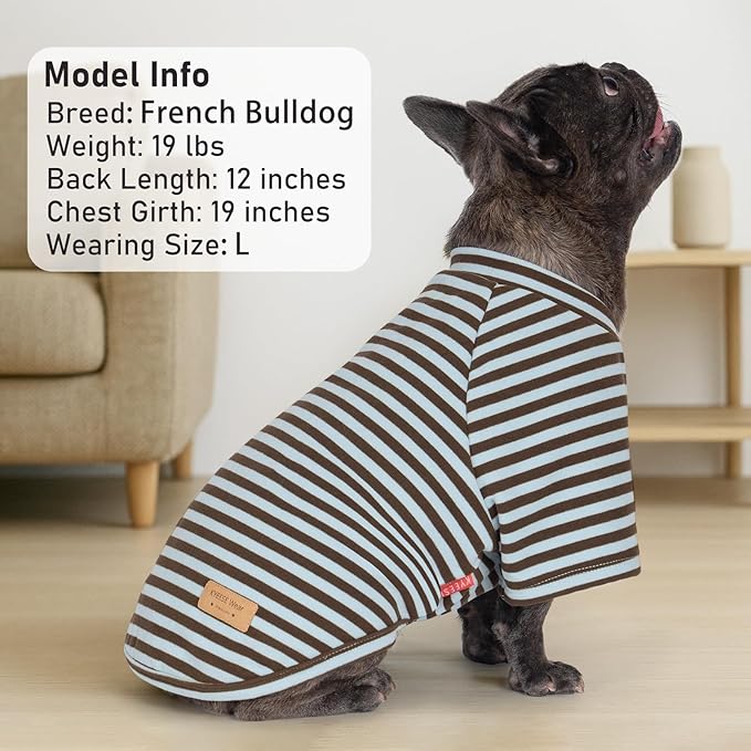 KYEESE 3Pack Dog Sweater, Soft Pet Sweatshirt Stretchy Pullover Dog Sweater for Small Medium Dogs Boy, Lightweight Fleece Pet Shirt Clothes with Sleeves, XL