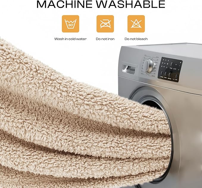 Luciphia 1 Pack 3 Calming Dog Blanket Fluffy Premium Fleece Pet Blankets Soft Sherpa Throw for Dogs Puppy Cat Grey/Beige/HazeBlue Small (23" x16")