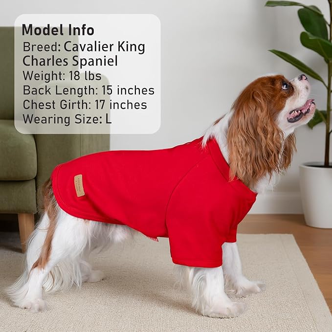 KYEESE 3Pack Dog Sweater, Soft Pet Sweatshirt Stretchy Lightweight Dog Sweater for Small Medium Dogs Girl Boy, Pullover Fleece Pet Shirt Clothes with Sleeves, XL