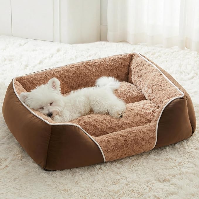 RRPETHOME Dog Beds Medium Sized Dog,Washable Rectangle Dog Bed for Medium Dogs,Orthopedic Pet Sofa Bed, Dog Couch Bed with Anti-Slip Bottom
