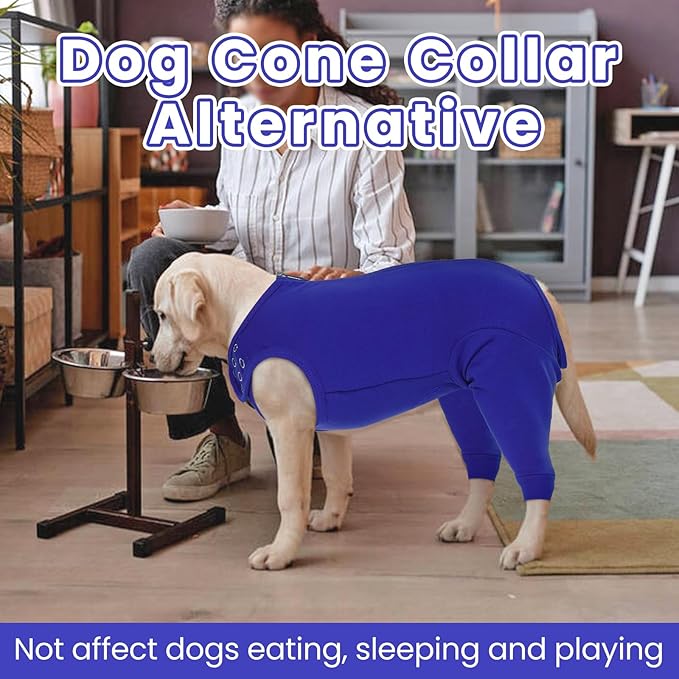 Nanaki Dog Wound Care Shirt,Dog Leg Sleeve to Stop Licking Rear Leg and Abdomen,Pet Surgery Suit Female Spay,Dogs Onesie for Surgery Female Male,Pet Surgical Recovery Suit Female Wound Heal Clothes