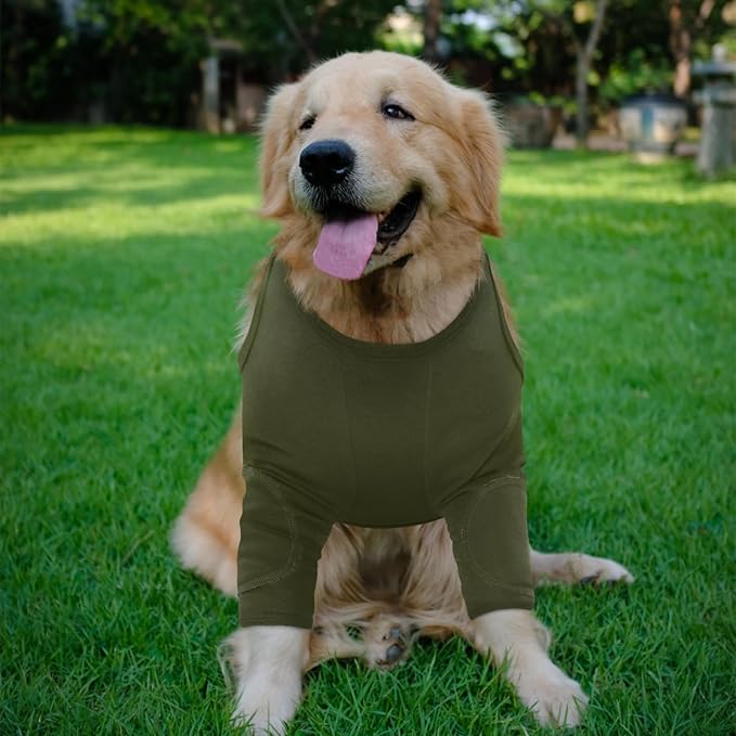Nanaki Surgery Dog Recovery Suits for Front Legs, Dog Leg Sleeve to Stop Licking, Doggy Anti-Lick Wounds Pants, Pet Wound Cover Protective Sleeves Arm Protector for Injuries & Joint Pain