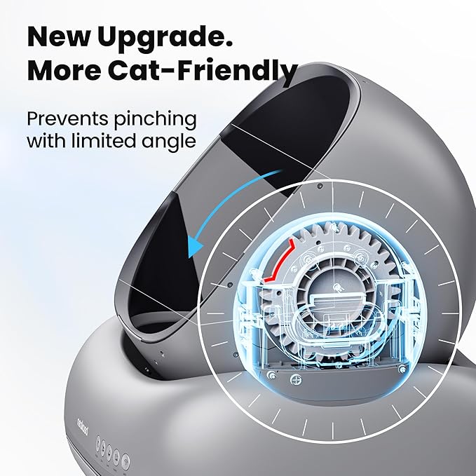 Neakasa M1 Plus Open-Top Self Cleaning Cat Litter Box, Automatic Cat Litter Box with APP Control, Odor-Free Waste Disposal Includes Trash Bags