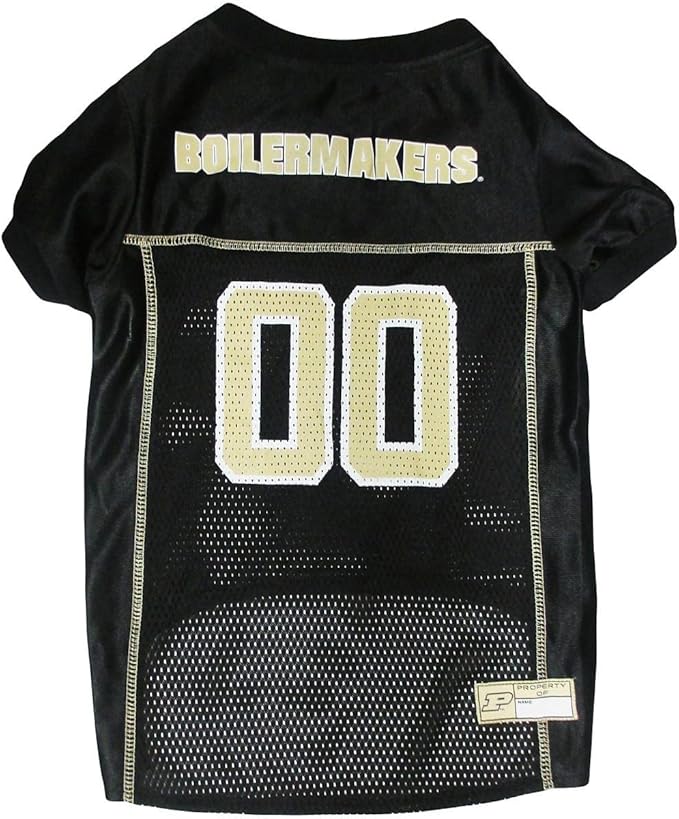 Pets First NCAA College Purdue Boilermakers Mesh Jersey for DOGS & CATS, X-Small.Licensed Dog Jersey with your Favorite Football/Basketball College Team
