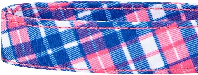 Blueberry Pet 4 Patterns Multiple Hues Scottish Plaid Style Adjustable Tie Dog Collar, Medium, Neck 14.5"-20"
