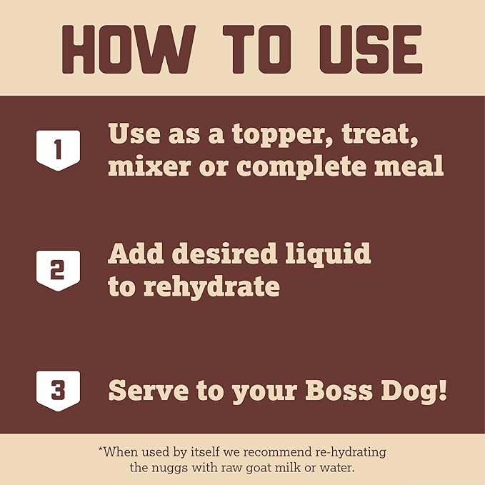 Boss Dog Complete & Balanced Freeze Dried Raw Diet for Dogs, Chicken Recipe, 36 oz Bag (Bag of 2)