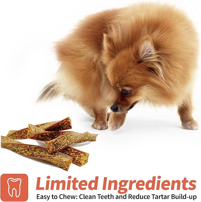 Beef Dog Chew Twist Sticks, Puffed Human Grade Beef Dog Treat Sticks, Rawhide Alternative, Easy to Digest 10pcs/Pack