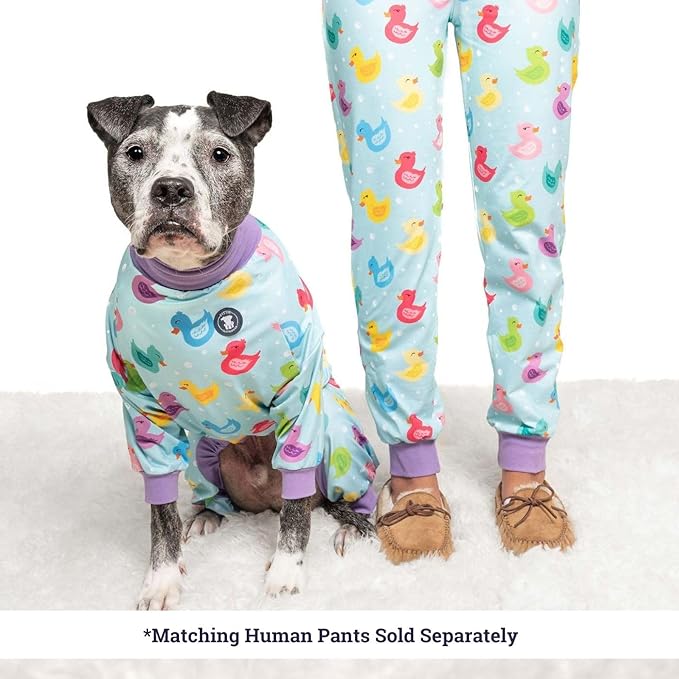 Pittie Clothing Pit Bull Dog Pajamas – Full Coverage Dog Onesie, Soft Pajama Outfit for Medium, Large, XL & XXL Breeds