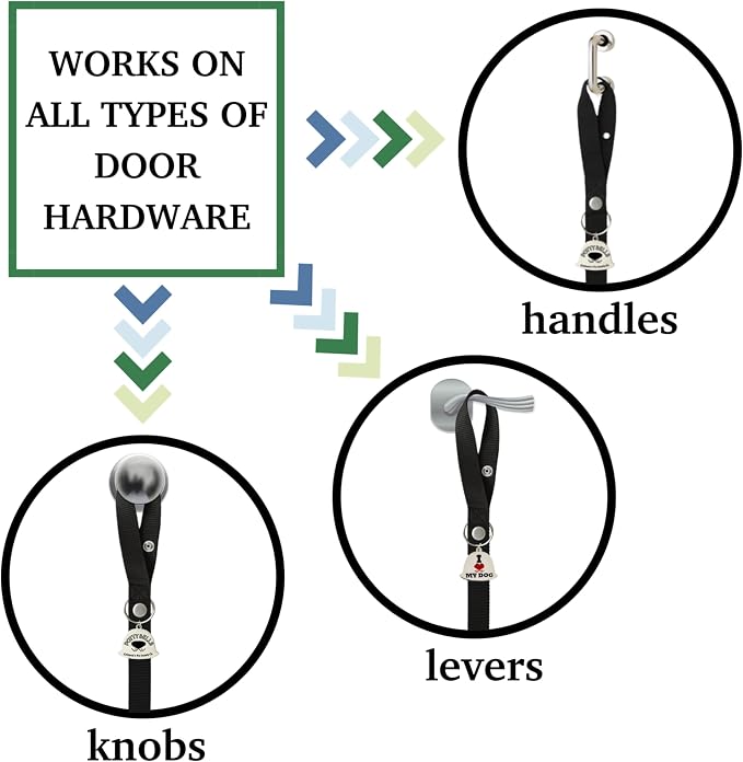 Caldwell's Pet Supply Co. Dog Potty Bells, Dog Door Bell, Bells To Go Outside, Potty Training Bell, Dogs Doorbell, Dogs Potty Doorbell, Ring To Go Pee, All Breed Puppy Training Tool - White (Set of 2)