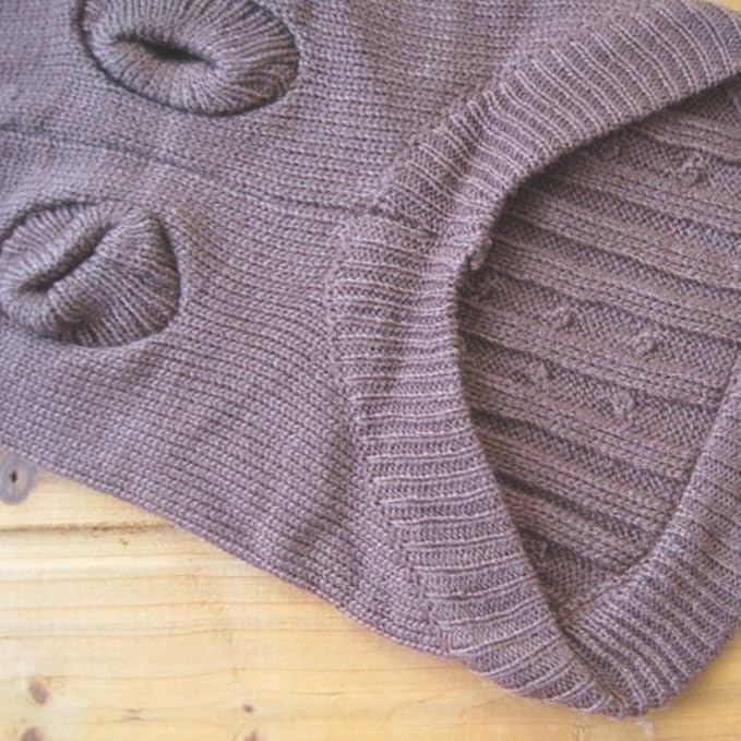 Tangpan Turtleneck Classic Straw-Rope Pro Pet Dog Sweater Apparel(Brown,XS)