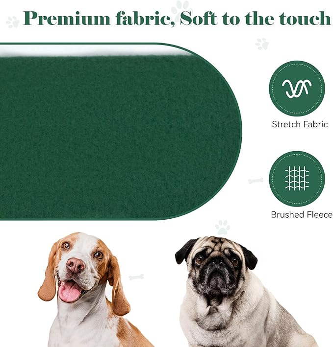 Dog Sweaters for Large Dogs Dog Hoodie Pet Sweater Solid Soft Brushed Fleece Pet Clothes Hoodie Sweatshirt with Pocket(Green-XL)