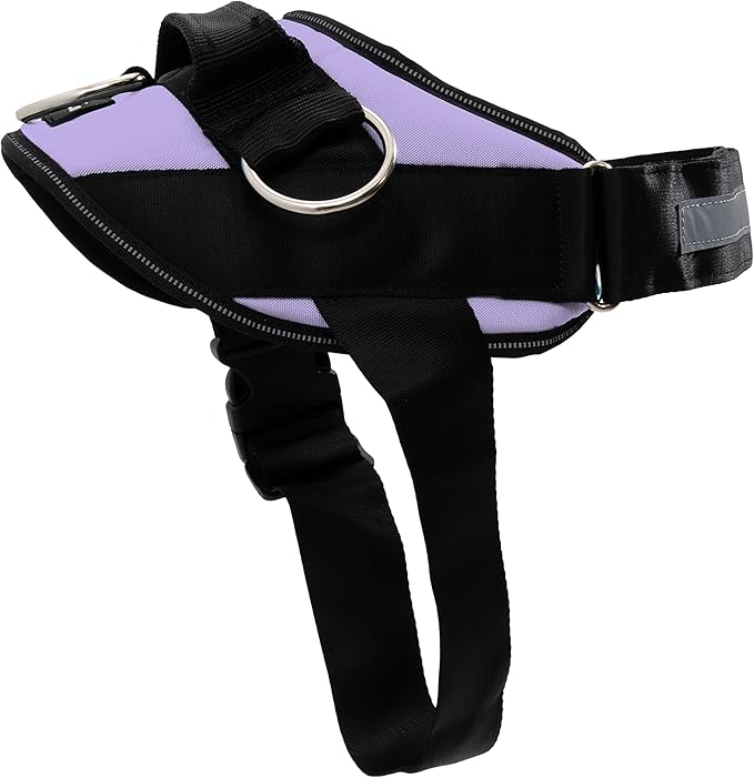 ShawnCo Essential Dog Harness, No-Pull Pet Vest with 3 Leash Clips, No Choke, Reflective, Adjustable and Padded, for Easy Walking and Training for Small, Medium and Large Dogs (ICY Lilac, S)