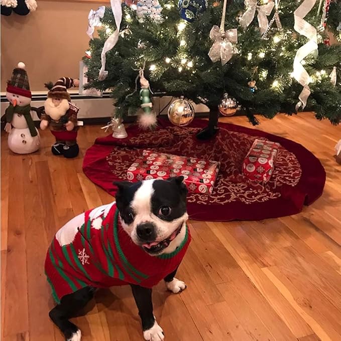 NACOCO Dog Snow Sweater - Snowman Holiday Pet Clothes for Small Dogs and Cats - Christmas Xmas New Year (Snowman, M)