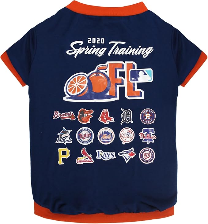 Pets First PET Shirt for Dogs & Cats - MLB Florida Spring Training Dog T-Shirt, X-Large. - Cutest Pet Tee Shirt for The Real Sporty pup