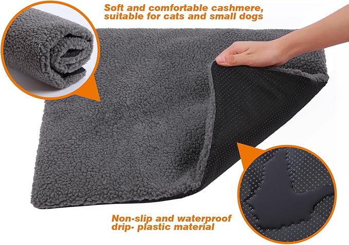 Rockever Outdoor Cat House, Large Outdoor Houses for Feral Cats with Self-Warming Mat Wooden Outside Cat Shelter Weatherproof with Escape Door
