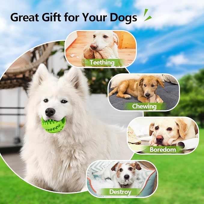 Puppy Chew Toys for Teething: 2Pack Dog Balls for Small Breed