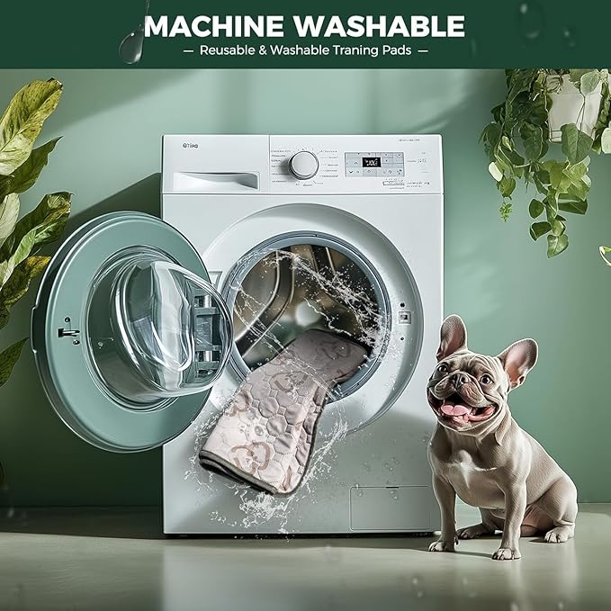 FXW Washable Pee Pads for Dogs, Leak-Proof & Non-Slip, Specifically Designed for 42inch Cages, 27" x 41" Rectangle, Khaki, 1 Pack