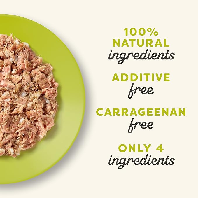 Applaws Natural Wet Cat Food, 24 Count, Limited Ingredient Canned Wet Cat Food, Tuna with Seaweed in Broth, 2.47oz Cans