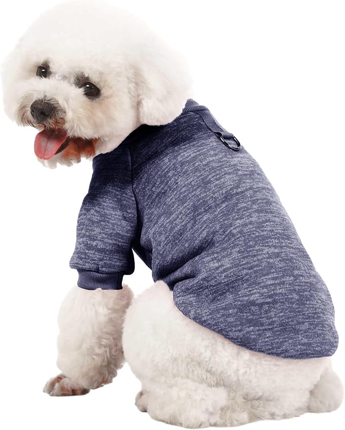 Dog Sweater, Sweaters for Small Dogs, 2, 3 Pack Warm Soft Pet Clothes for Puppy, Medium Large Cat, Dogs Girl or Boy, Dog Shirt for Winter Christmas (Buckle Grey+Navy+Blue, X-Large)
