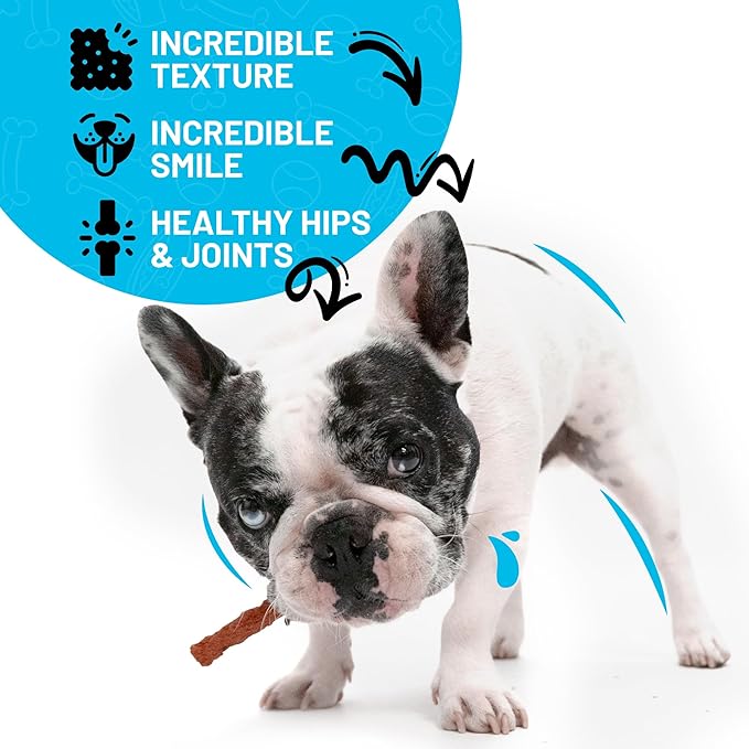 Sitka Farms Beef Sticks - Crunchy Premium Munchy Sticks for Dogs - 50 Count - All Natural Beef Flavor Chews - for All Breeds
