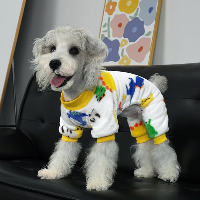 XPUDAC Dog Pajamas Fleece Dog Sweaters for Small Medium Dogs Girl Boy Soft Warm Doggy Clothes for Doggie Winter Christmas(XX-Large)