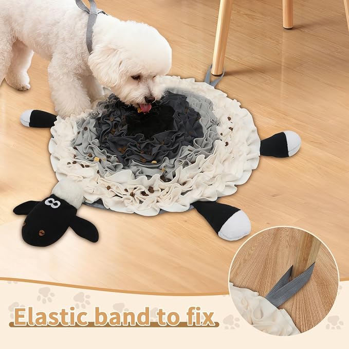 Snuffle Mat for Dogs - Interactive Feeding & Smell Training Toy, Puzzle Slow Feeder for Large, Medium & Small Dogs, Keeps Them Busy, Fun Treat Dispenser & Enrichment Toy