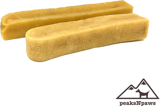 peaksNpaws Premium Yak Cheese Dog Treats - Natural Yak Chews from Himalayan Mountains - Grain Free, Lactose Free - Easily Digestible, 100% Eco-Friendly Packaging (1 Lb. Bag)