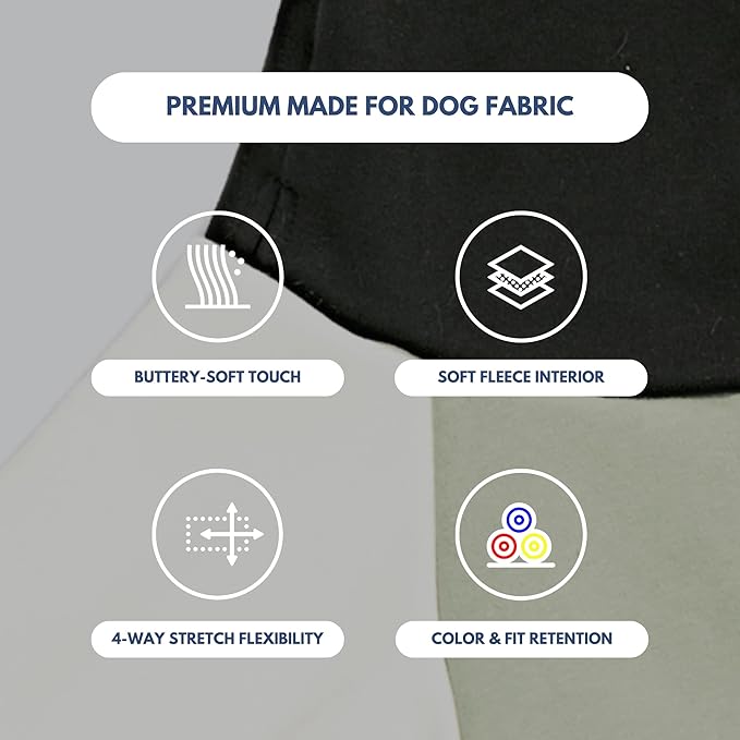 Spark Paws Dog Hoodie – Premium Dog Sweater for Small, Medium, and Large Dogs | Warm Outfits for French Bulldogs, Pitbull, Puppy, Winter Jacket Alternative - Olive Cream - M