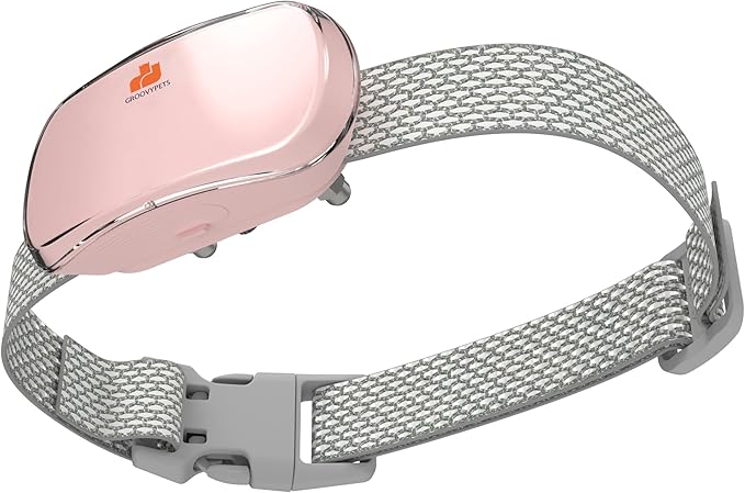 Smart Automatic Anti bark Dog Collar Intelligent Waterproof Rechargeable Barking Terminator (Pink Bark Collar)