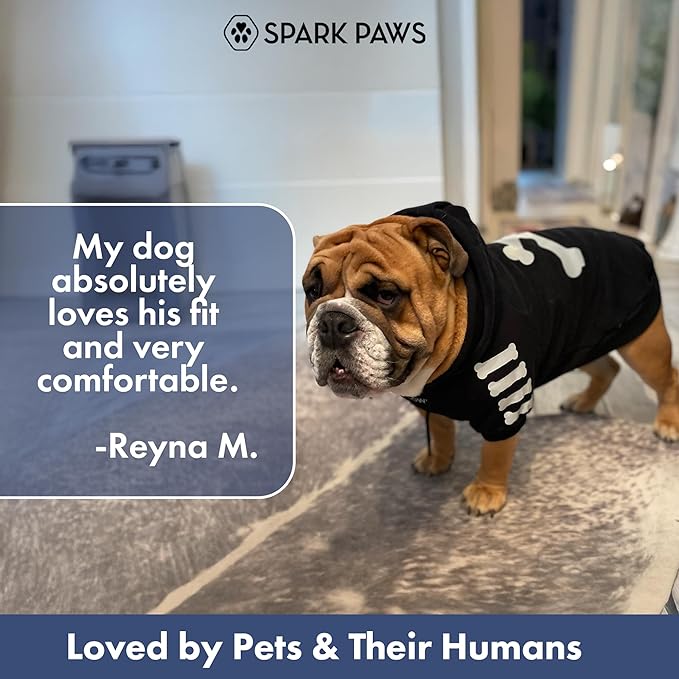 Spark Paws Dog Hoodie – Premium Dog Sweater for Small, Medium, and Large Dogs | Warm Outfits for French Bulldogs, Pitbull, Puppy, Winter Jacket Alternative - Woof - 5XL