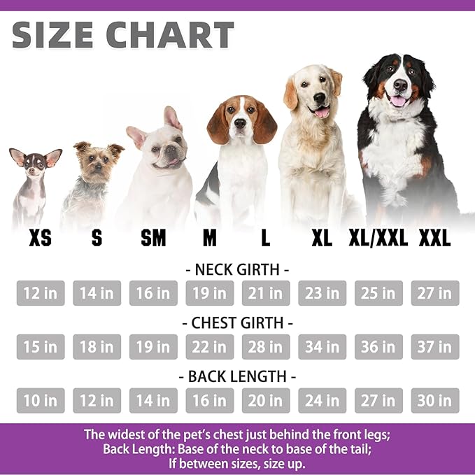 KOOLTAIL Plaid Dog Hoodie for Small Medium Large Dogs - Pet Clothes Sweater with Hat and Pocket for Cold Weather Winter, Warm Soft Dog Hooded Sweatshirt Coat Outfit for Puppy Cats Girls Boys Purple M