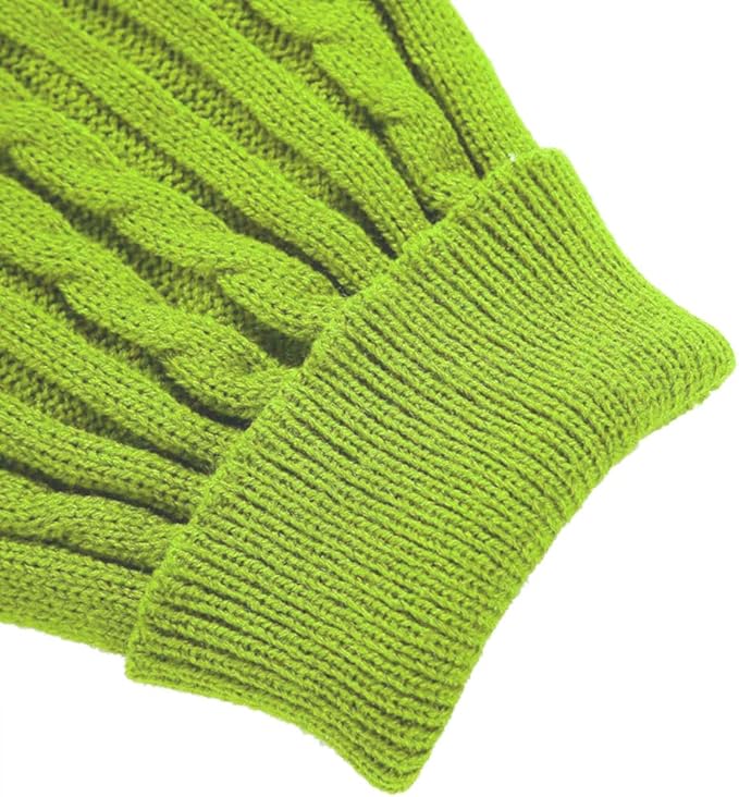 Dog Sweater for Small, Medium, Large Dogs - Warm Winter Turtleneck Pet Clothes for Cats and Puppies - Cute Classic Christmas Coat for Girls and Boys