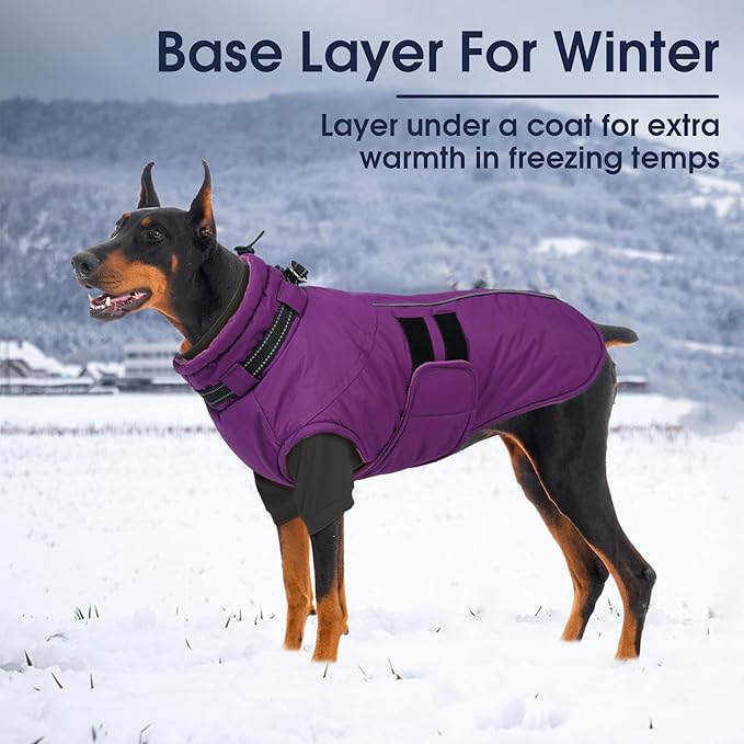 IECOii 2 Pack XXL Dog Fleece Sweater for Large Dogs, Warm Dog Turtleneck with Stretch for Pitbull Sweater, Fall Winter Pullover Dogs Sweatshirt with Sleeve, Indoor & Outdoor Sweaters for Walking, 2XL