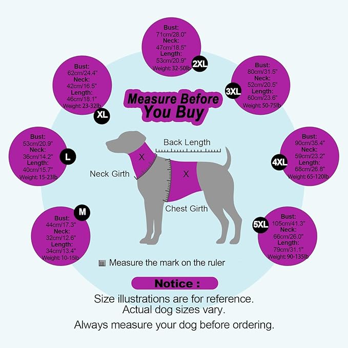 Dog Sweater Warm, Comfy Thick Sweaters for Large Size Dogs Girls Boys, Dog Christmas Sweaters Winter, Turtleneck Knit Sweater for Extra Large Dogs Boxer, Great Dane (Purple XXXXL)