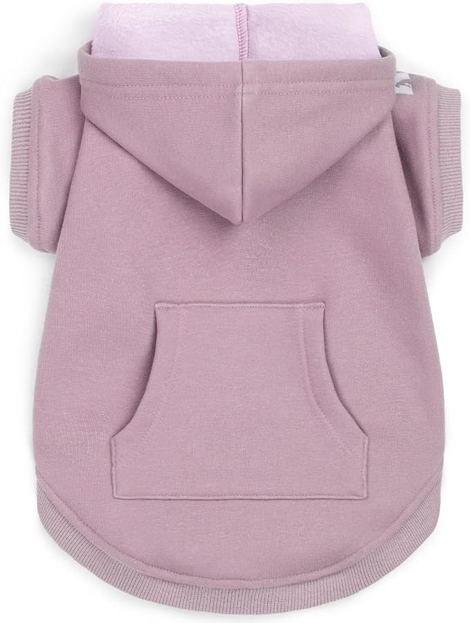Koneseve Dog Hoodie & Cat Sweater, Warm Fleece Hooded Sweatshirt with Pocket for Small to Large Pets, Cozy Winter Outfit, Purple, 5XL