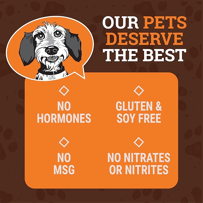 etta says! Yumm Sticks - Real Meat Dog Jerky Treats - Beef, Chicken, Pork, and Turkey Variety Pack - Human Grade - Made in The USA (24 Count Pack of 1)
