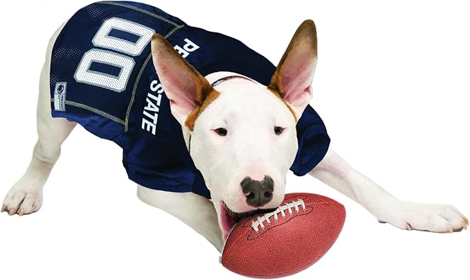 Pets First NCAA College Penn State Nittany Lions Mesh Jersey for DOGS & CATS, Large. Licensed Dog Jersey with your Favorite Football/Basketball College Team